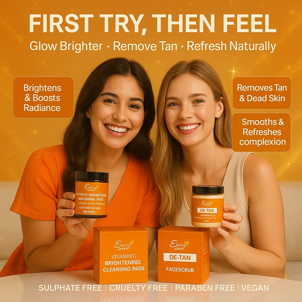 D-Tan Face Scrub (200g) & Vitamin C Pads (50 pads)