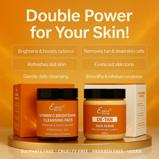 D-Tan Face Scrub (200g) & Vitamin C Pads (50 pads)