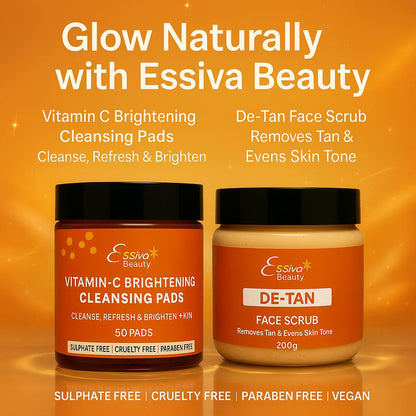 D-Tan Face Scrub (200g) & Vitamin C Pads (50 pads)