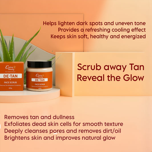 D-Tan Face Scrub (200g) & Turmeric Clay Mask (50g)
