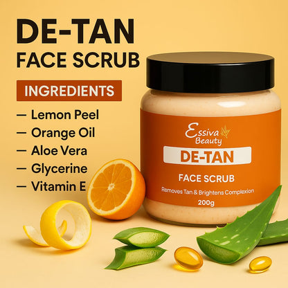 D-Tan Face Scrub (200g) & Vitamin C Pads (50 pads)