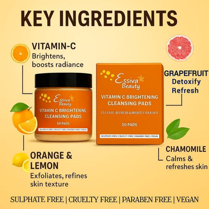 Vitamin C Brightening Cleansing Pads (50 pads)