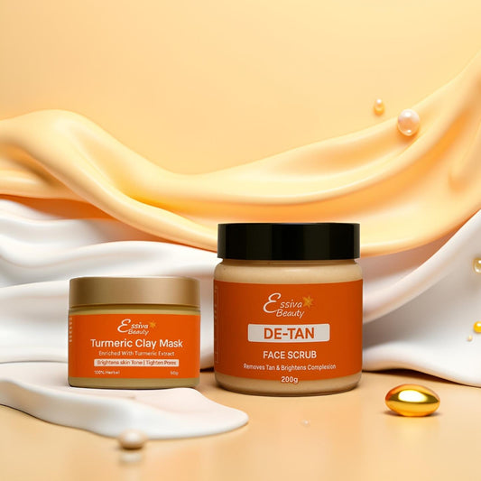 D-Tan Face Scrub (200g) & Turmeric Clay Mask (50g)
