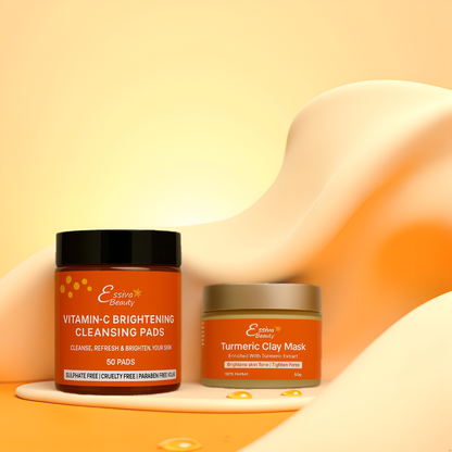 Turmeric Clay Mask & Vitamin C Pads (50 pads)