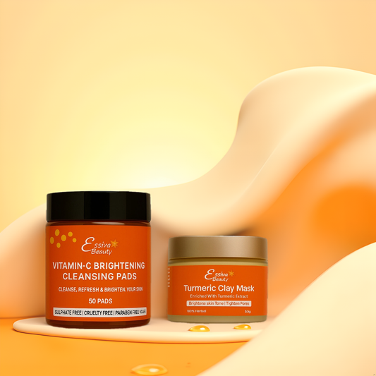 Turmeric Clay Mask & Vitamin C Pads (50 pads)